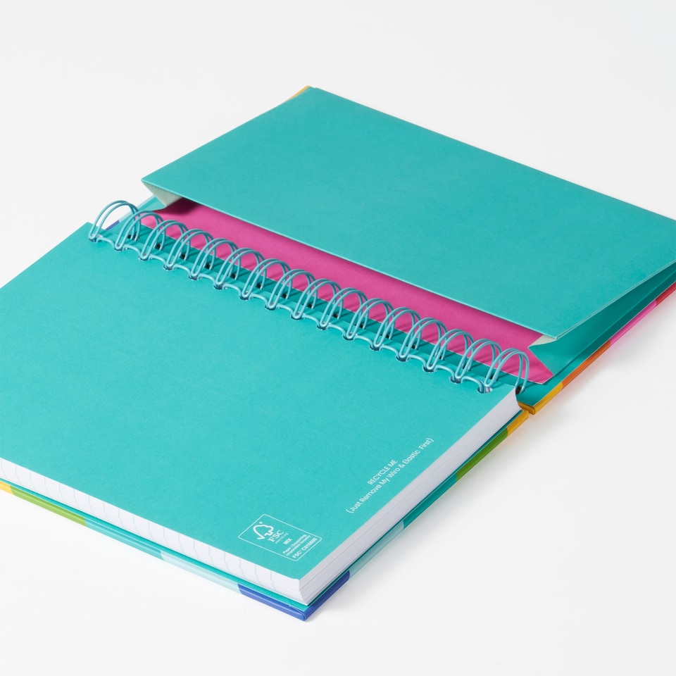 image 1 of Paperchase A5 Rainbow Notebook