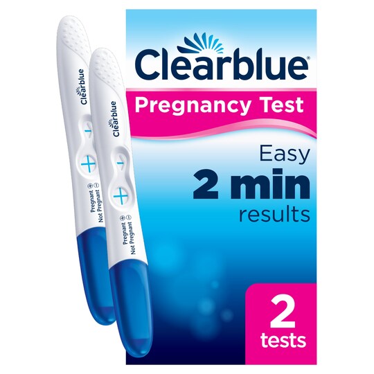 Clearblue Visual Easy Pregnancy Test Kit 2 Tests Tesco Groceries