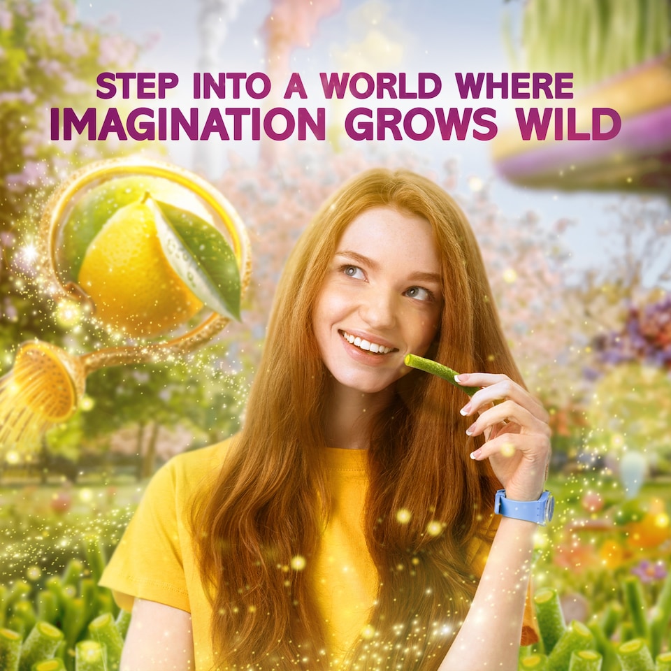 image 1 of Wonka Magic Garden Lemon and Lime Flavour 100g