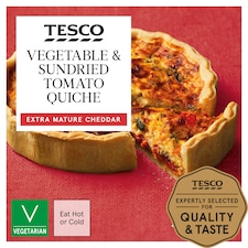 Tesco Vegetable & Sundried Tomato Quiche 400G