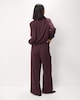 image 3 of F&F Pleated Pinstripe Wide Leg Trousers in Purple