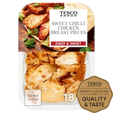 Tesco Zingy Sweet Chilli Chicken Chunks 180G