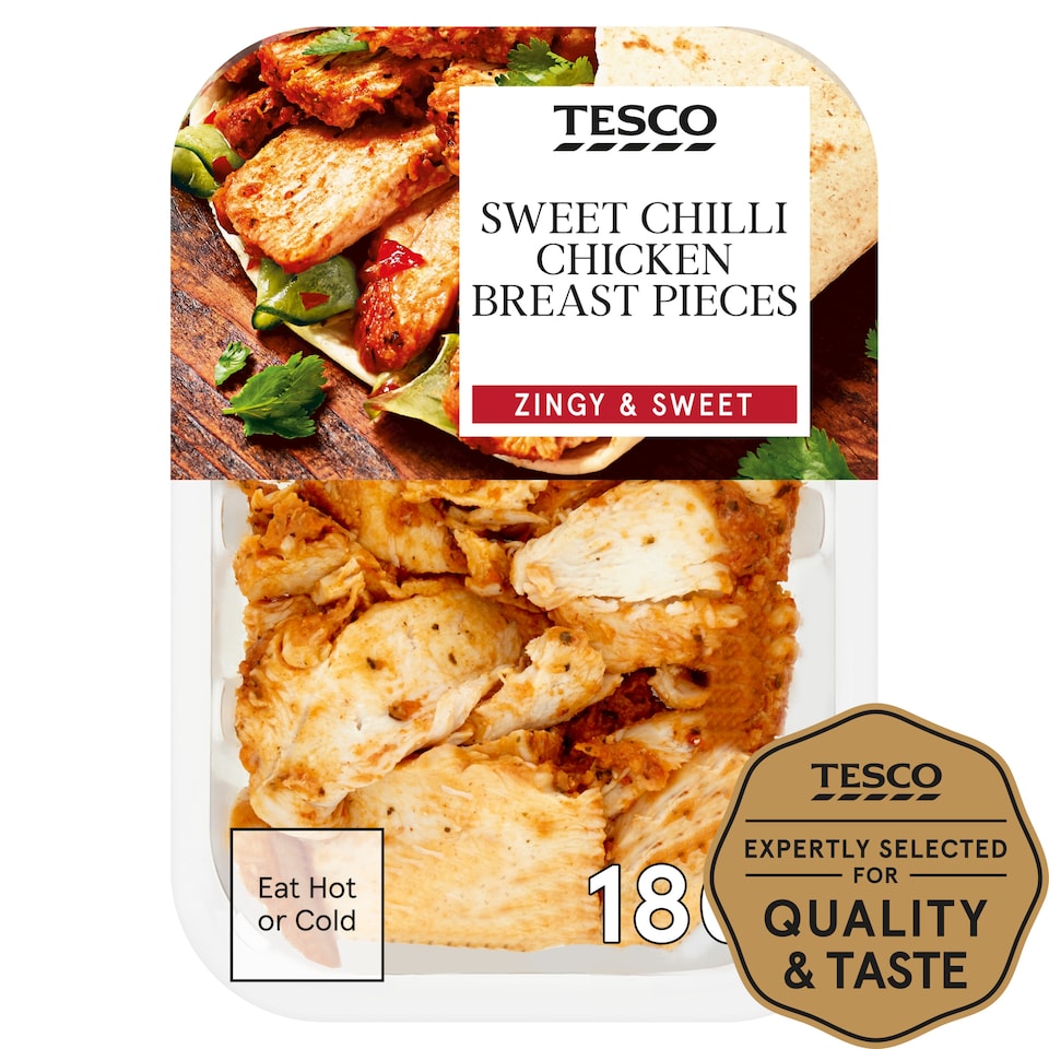 Tesco Zingy Sweet Chilli Chicken Chunks 180G