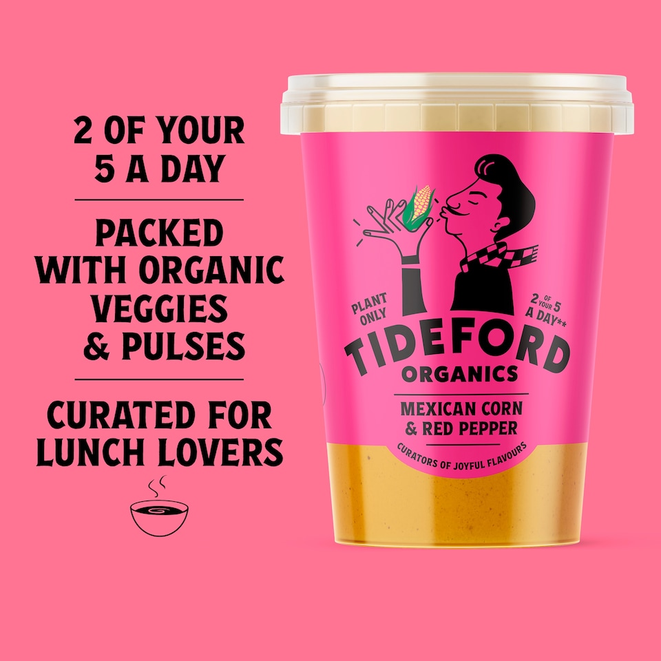 image 1 of Tideford Organics Mexican Corn & Red Pepper Soup 560g