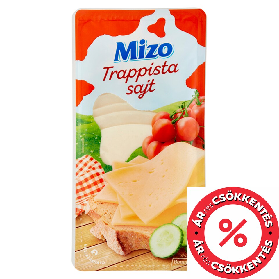 Mizo szeletelt trappista sajt 100 g