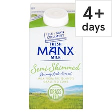 Isle Of Man Fresh Manx Milk Semi Skimmed 500Ml