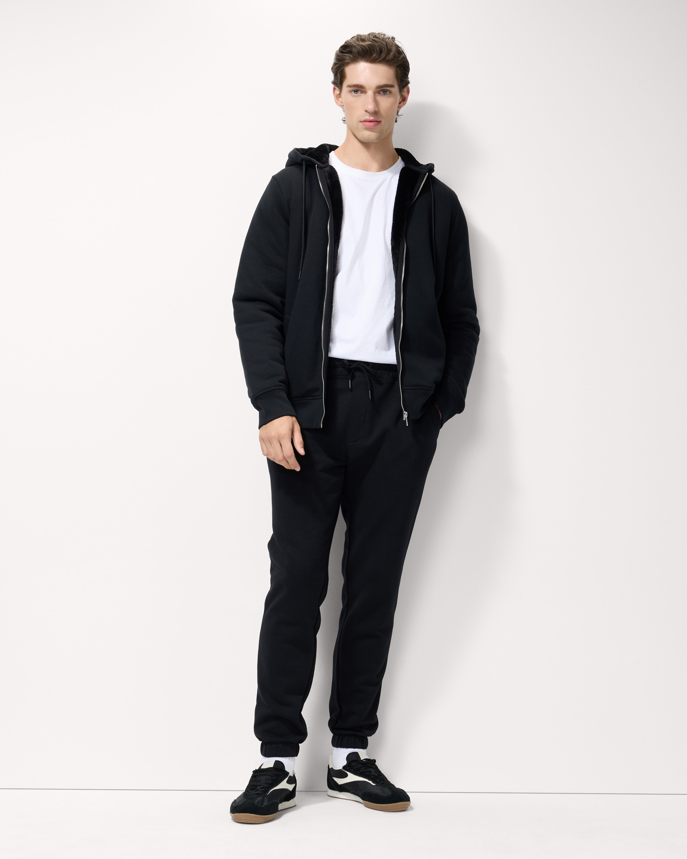 F&F 2-Pack Cotton Rich Slim Fit Joggers in Black