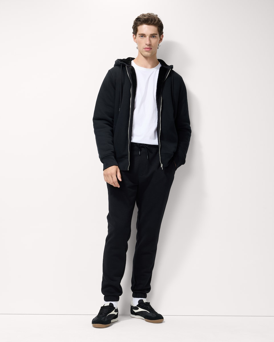 image 1 of F&F 2-Pack Cotton Rich Slim Fit Joggers in Black