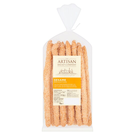 The Artisan Bread Company Sesame Breadsticks 150G Tesco Groceries