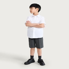 F&F School Boys 2-Pack Regular Fit Shorts in Grey