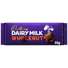 Cadbury Dairy Milk Wholenut Chocolate Bar 55g