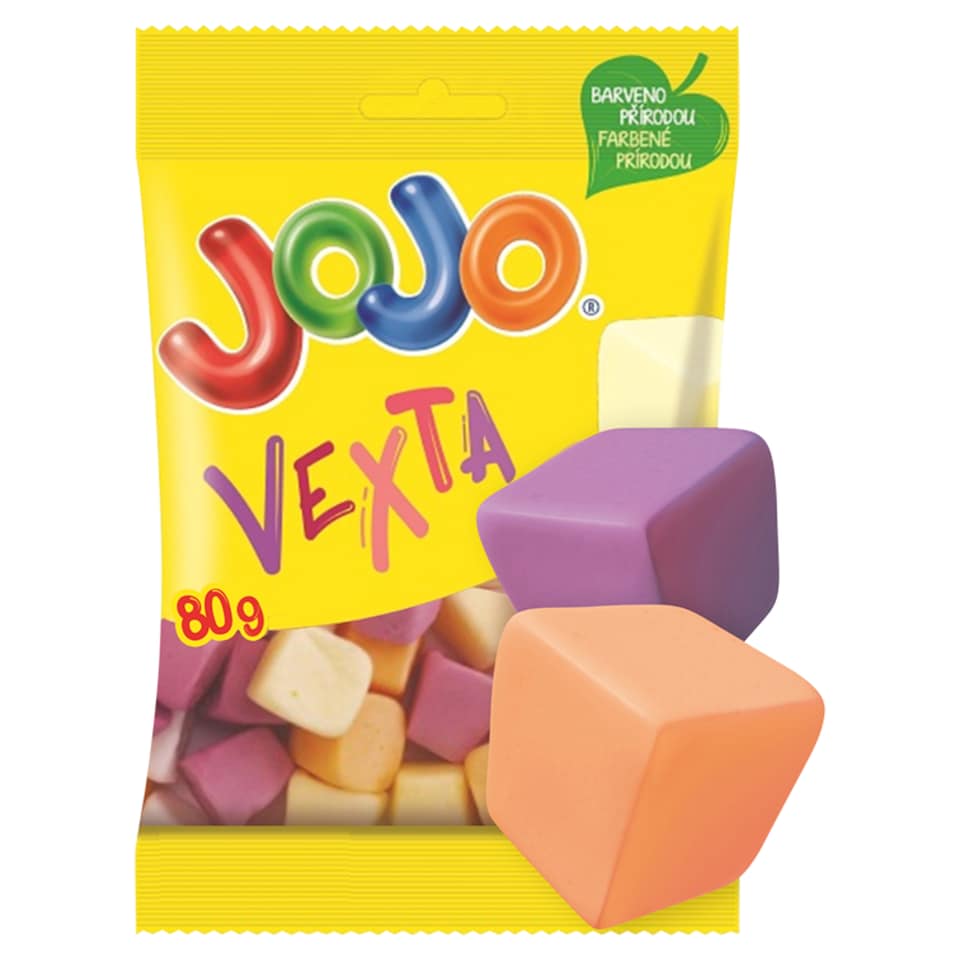 JOJO Vexta želé cukríky s ovocnými príchuťami 80 g