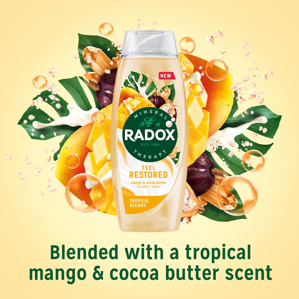 image 1 of Radox Feel Restored Shower Gel Body Wash 450ml