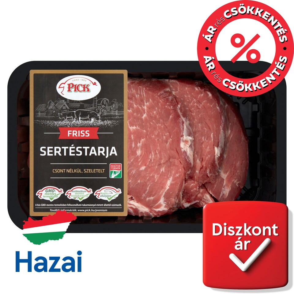 PICK friss szeletelt sertéstarja csont nélkül