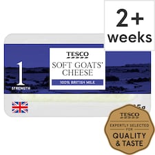 Tesco British Goats Cheese 125G