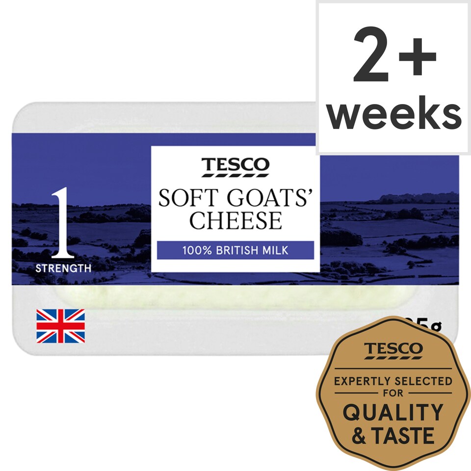 Tesco British Goats Cheese 125G