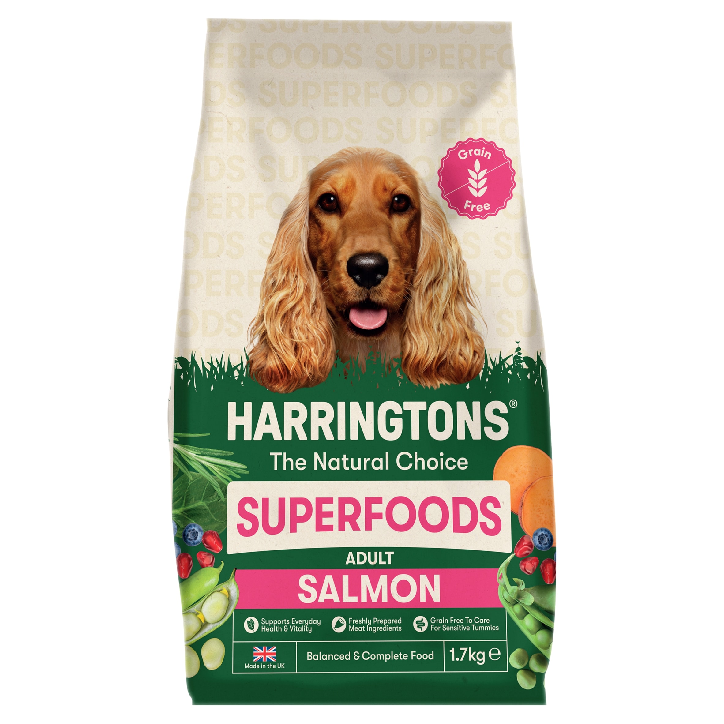 Harringtons Superfoods Adult Dog Food - Salmon 1.7kg