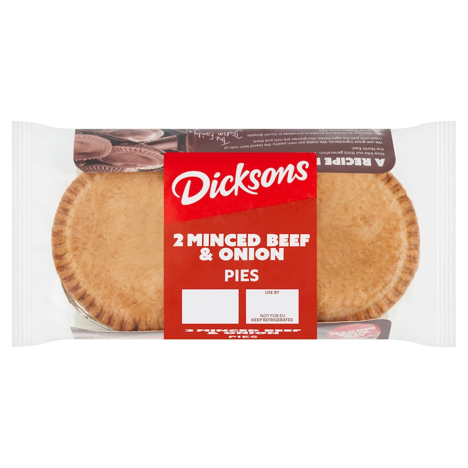 Dicksons Minced Beef & Onion Pies 2X169g