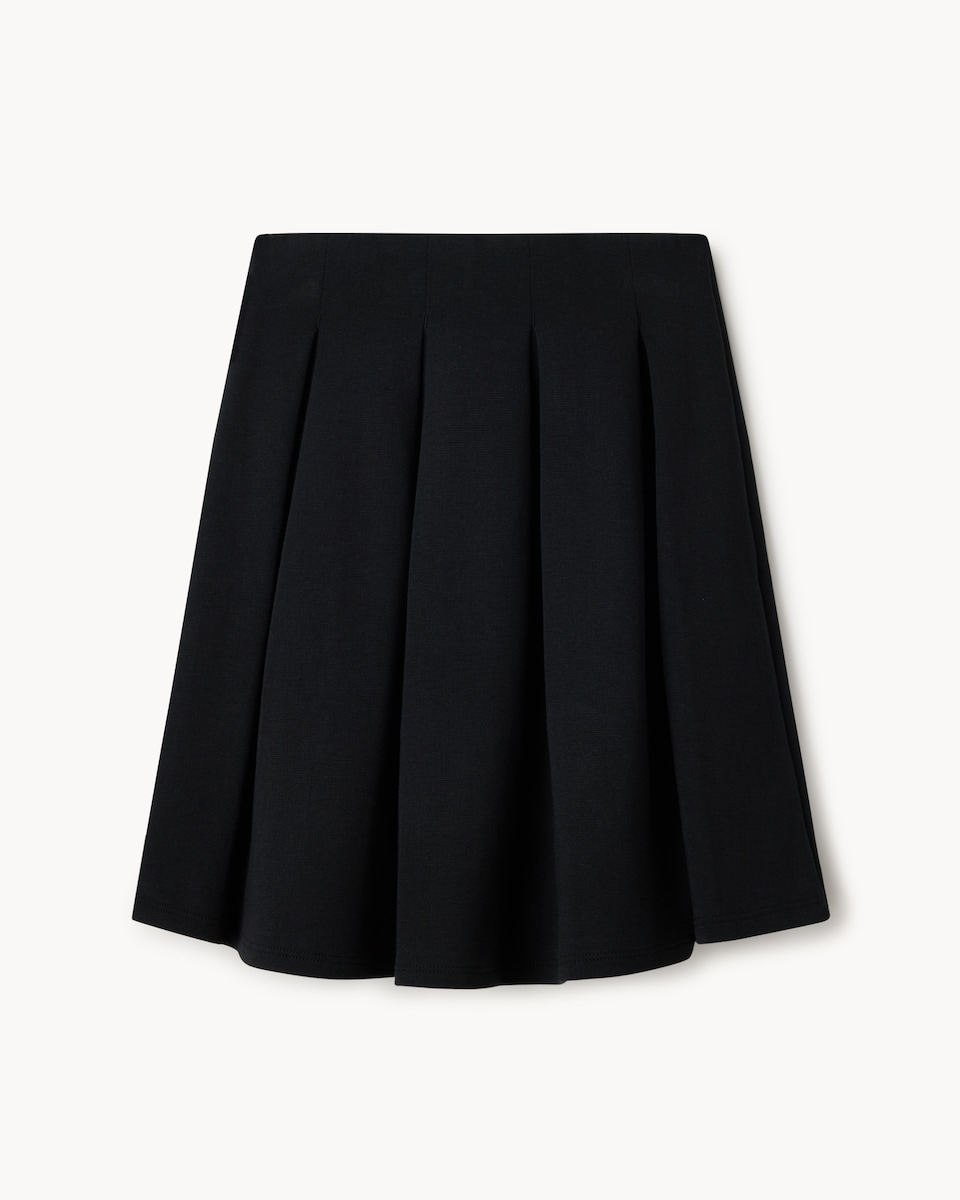 image 1 of F&F School Girls Pleated Skirt in Black