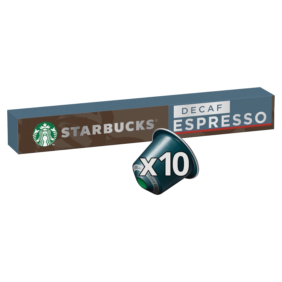 image 1 of Starbucks by Nespresso Decaf Espresso Roast Coffee Pods x10 57g