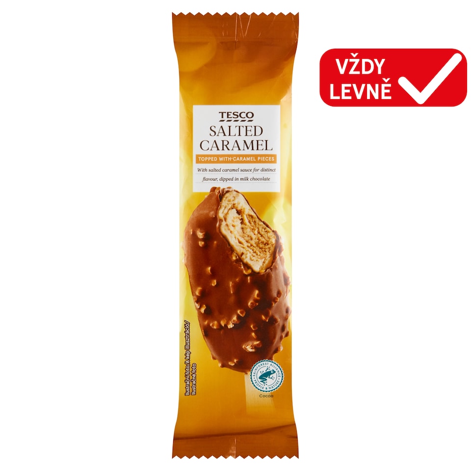 Tesco Salted Caramel Topped with Caramel Pieces 120ml