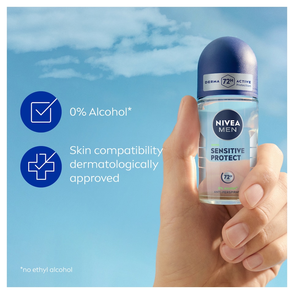 image 1 of NIVEA MEN Sensitive Protect Anti-Perspirant Deodorant Roll-On 50ml