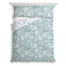 F&F Home Bedding Natures Way Silhouette Floral Duvet Set King