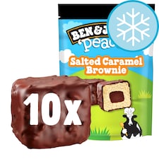  Ben & Jerry's Peaces Salted Caramel Brownie Ice Cream x10 160ml
