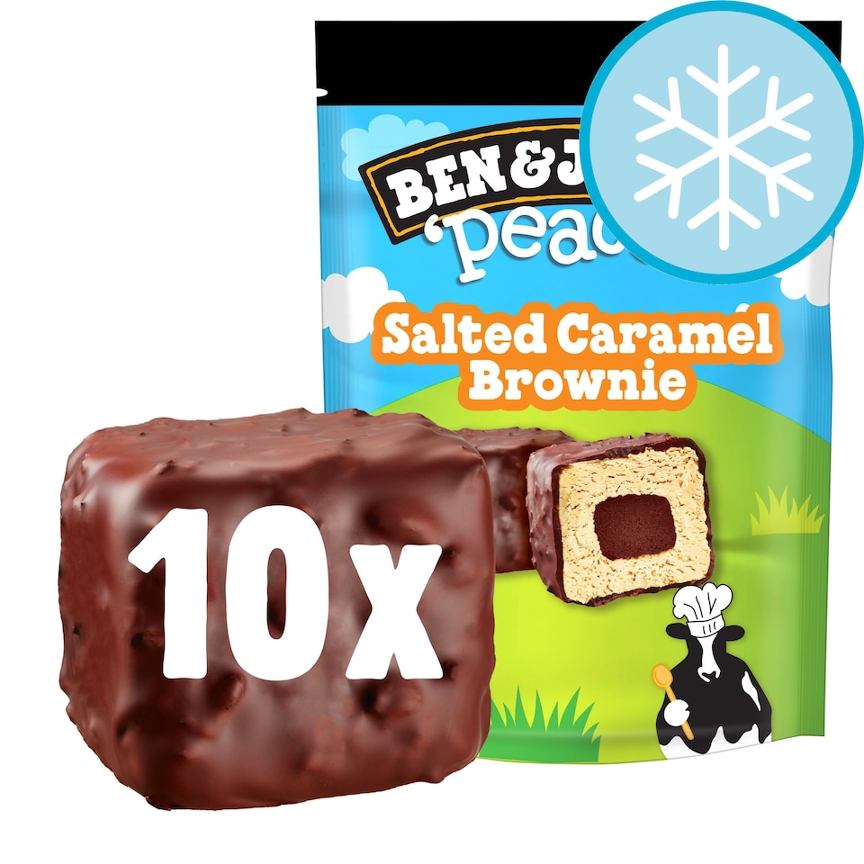 image 1 of  Ben & Jerry's Peaces Salted Caramel Brownie Ice Cream x10 160ml