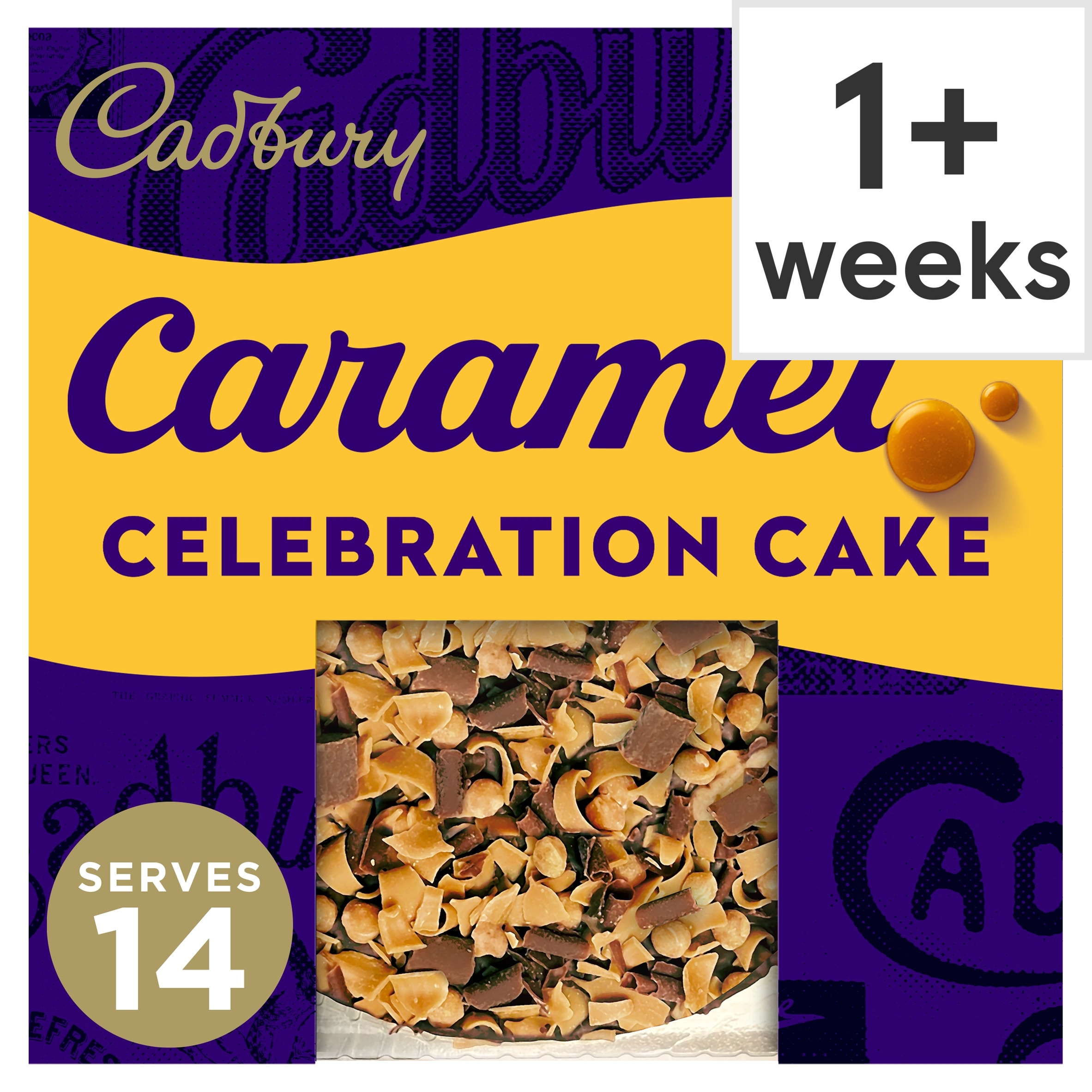 Cadbury Caramel Chocolate Celebration Cake