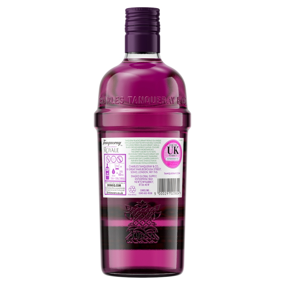 image 1 of Tanqueray Blackcurrant Royale Gin Bottle 41.3% Vol 70cl