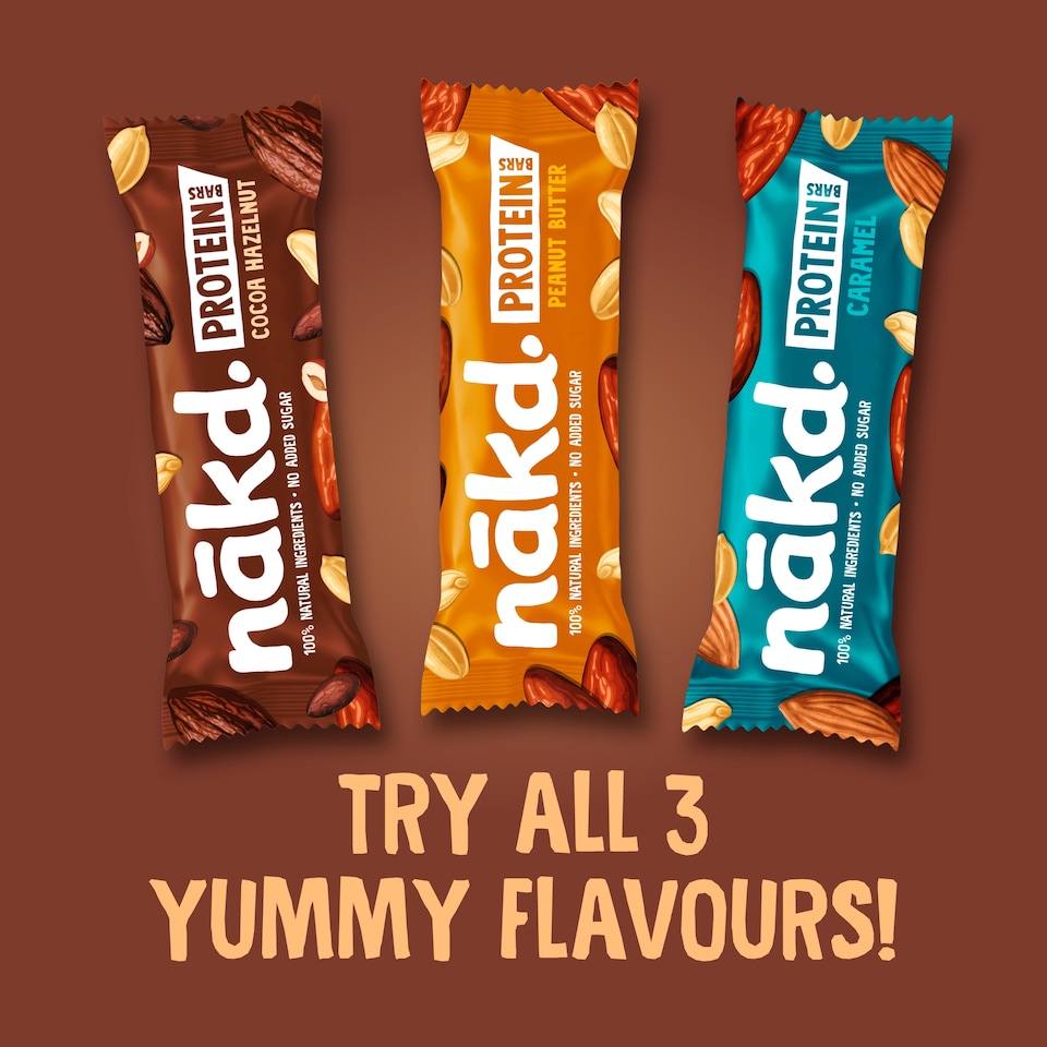 image 1 of Nakd Protein Bars - Cocoa Hazelnut 3 x 45g