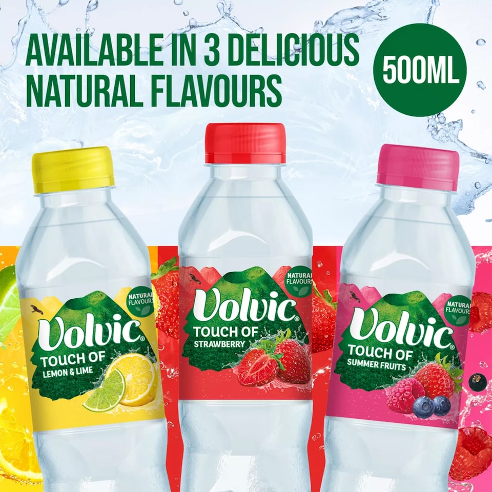 image 1 of Volvic Touch of Fruit Lemon & Lime Still Flavoured Water Multipack 6x500ml