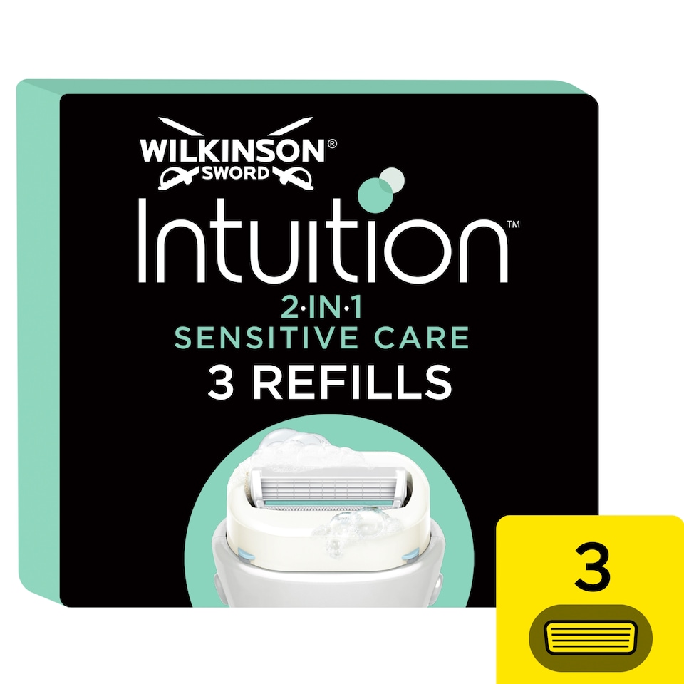 image 1 of Wilkinson Sword Sensitive Intuition Natural Blades 3'S