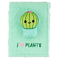 I Love Plants Notebook with Velvet Cover 64 sheets