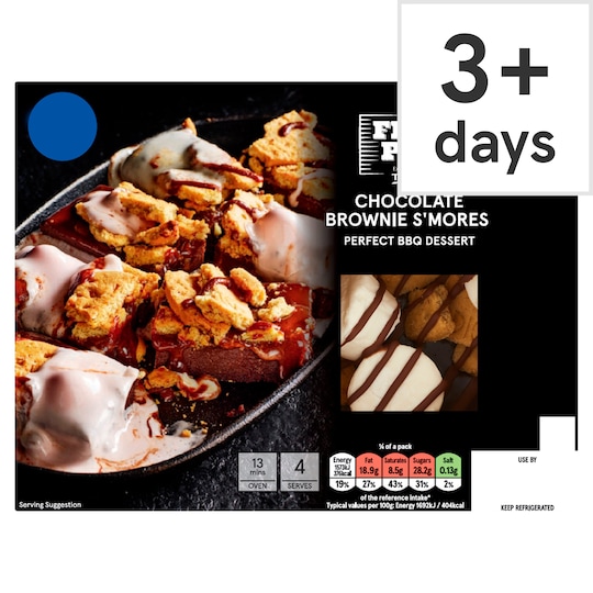 Tesco Fire Pit Chocolate Brownie S'mores 370G Tesco Groceries