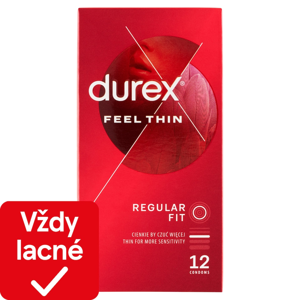 obrázok 1 z Durex Feel Thin prezervatívy 12 ks