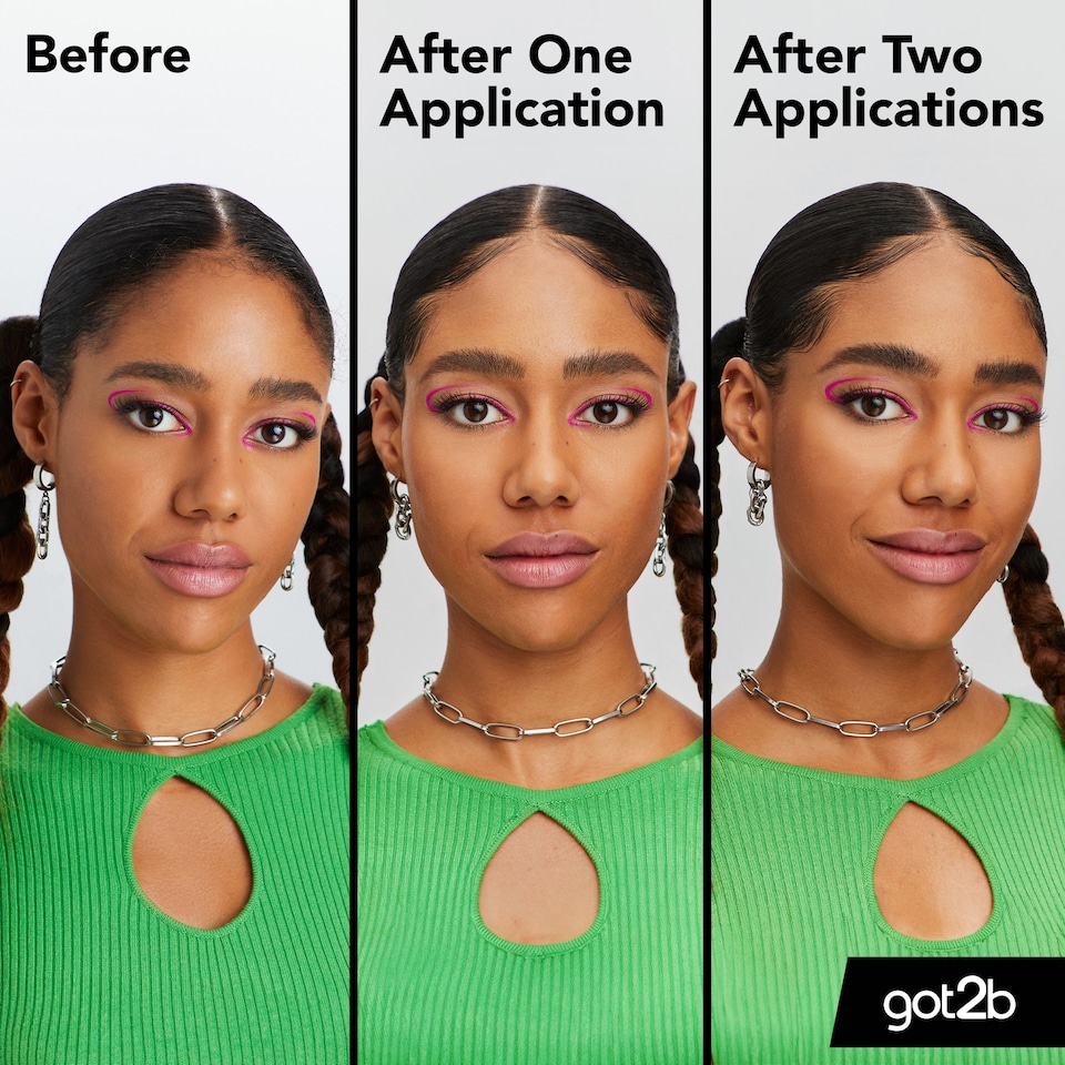 image 1 of Got2B Glued 4 Brows & Edges Tinted Dark Brown to Black 16ml