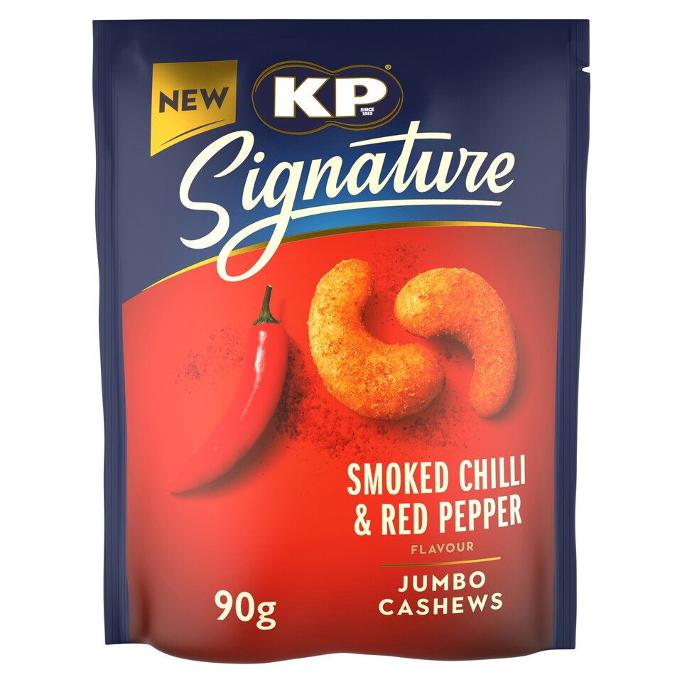 image 1 of KP Signature Smoked Chilli and Red Pepper Cashews 90g