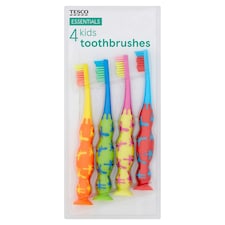 Tesco Essentials 4 Kids Toothbrushes