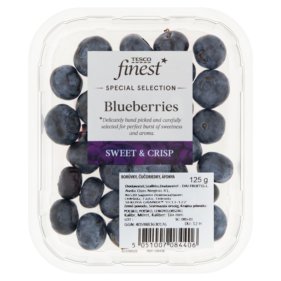 Tesco Finest Čučoriedky 125 g