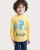 image 1 of Who's In Your Book? Monster Long Sleeved Top in Yellow