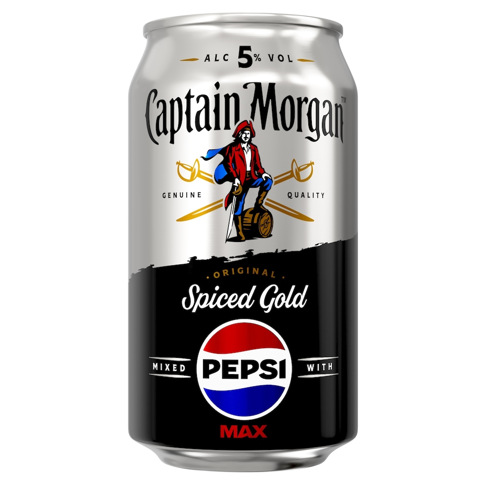 image 1 of Captain Morgan Original Spiced Gold & Pepsi Max 330ML