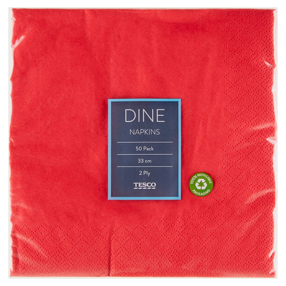 Tesco Dine Napkins 2 Layers 50 pcs