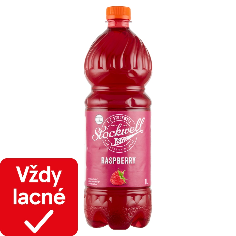 Stockwell & Co. Malinový nápojový koncentrát 1 l