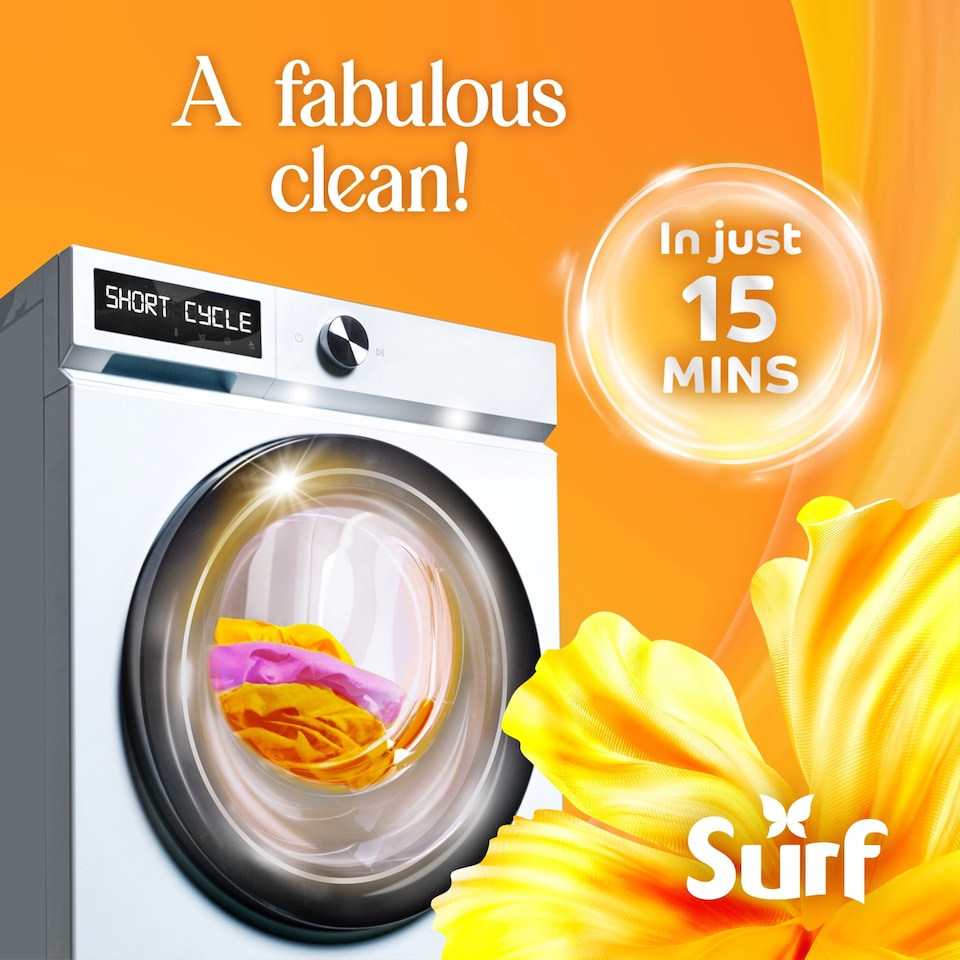 image 1 of Surf Magnifi-Scent Wash Sunshine Blossom Laundry Detergent 31 Washes 837ml