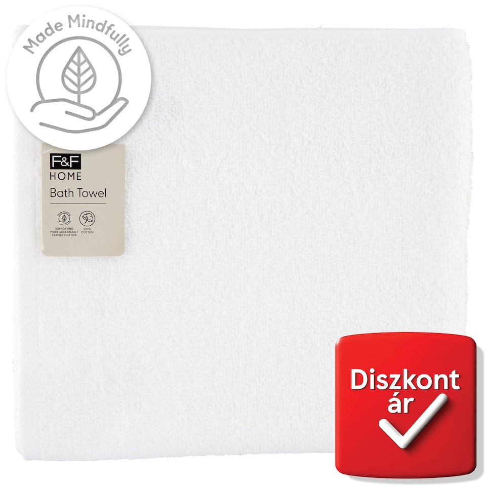 F&F Home Basics fehér törülköző 70 cm x 120 cm