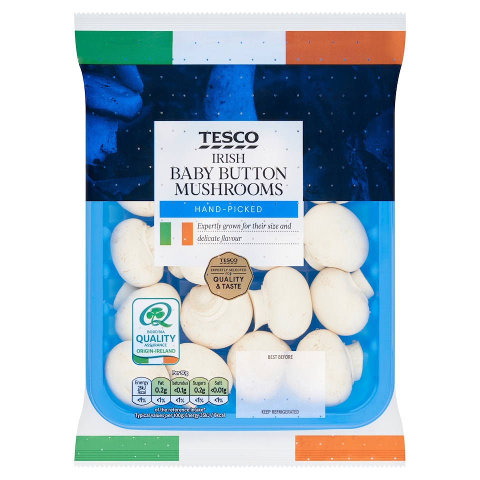 Tesco Baby Button Mushrooms 150G