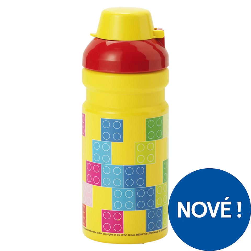 Lego Brick Pattern Red/Yellow láhev na pití 390 ml