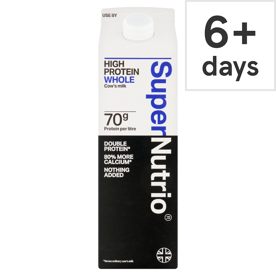 image 1 of SuperNutrio High Protein Fresh Whole Milk 1l